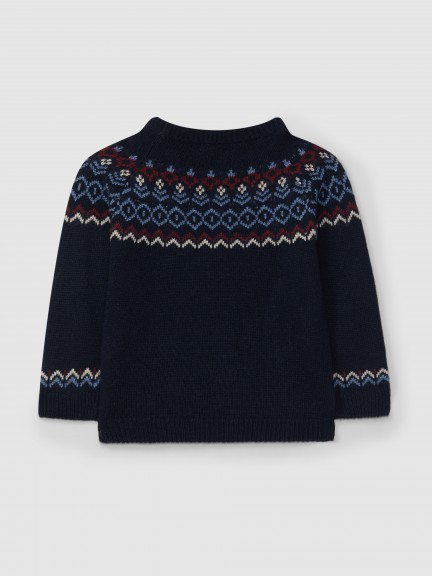 mame - tunica カーディガン Wave Jacquard Cardigan 2024aw] SEVESKIG / Bouclé Six-Color Jacquard Knit Cardigan