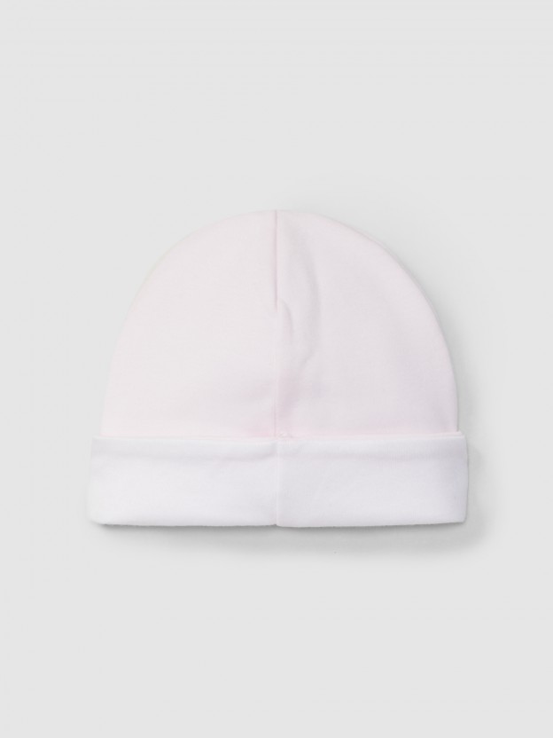 Bonnet uni en coton