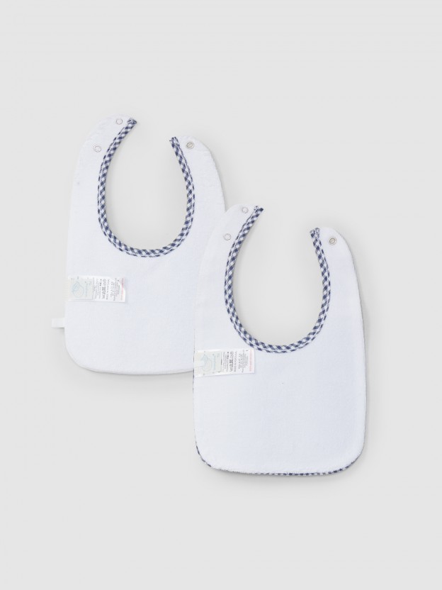 Two-pack printed bibs