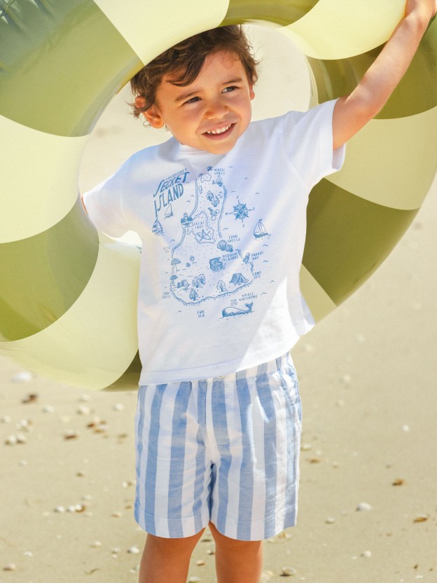 T-shirt carte « Secret island » T-shirt carte « Secret island »
