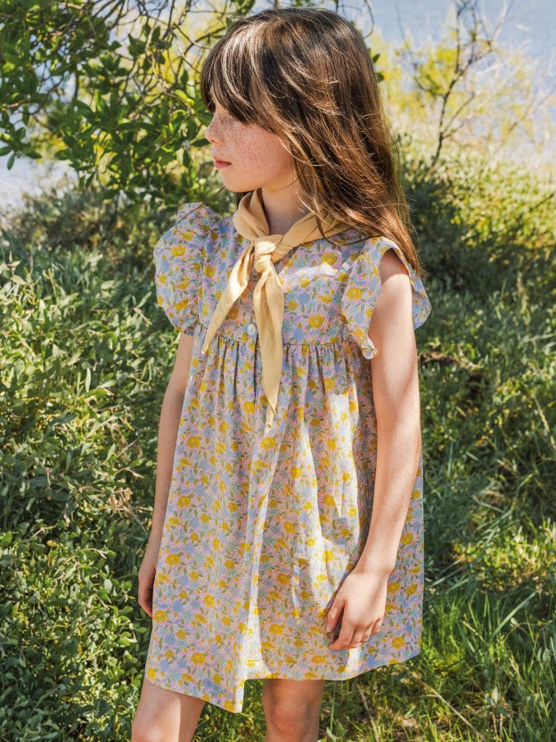 Vestido em tecido Liberty floral Vestido em tecido Liberty floral
