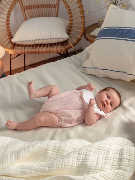 Shortie stars with ruffled detail on the sleeve