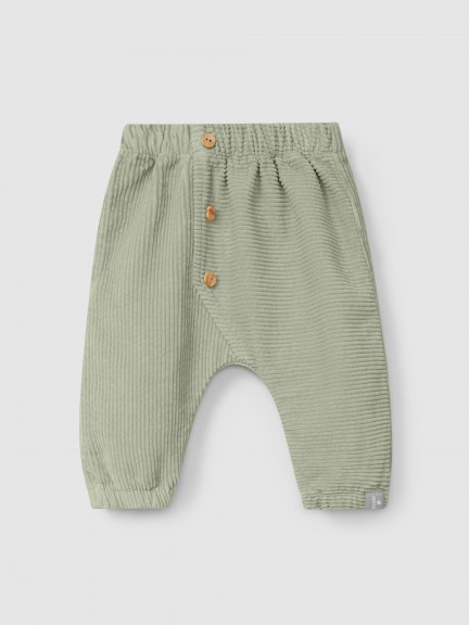 Pantaln pull-up en terciopelo de algodn orgnico