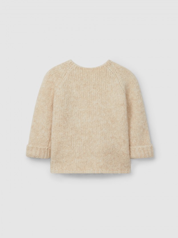 Pull uni tricot