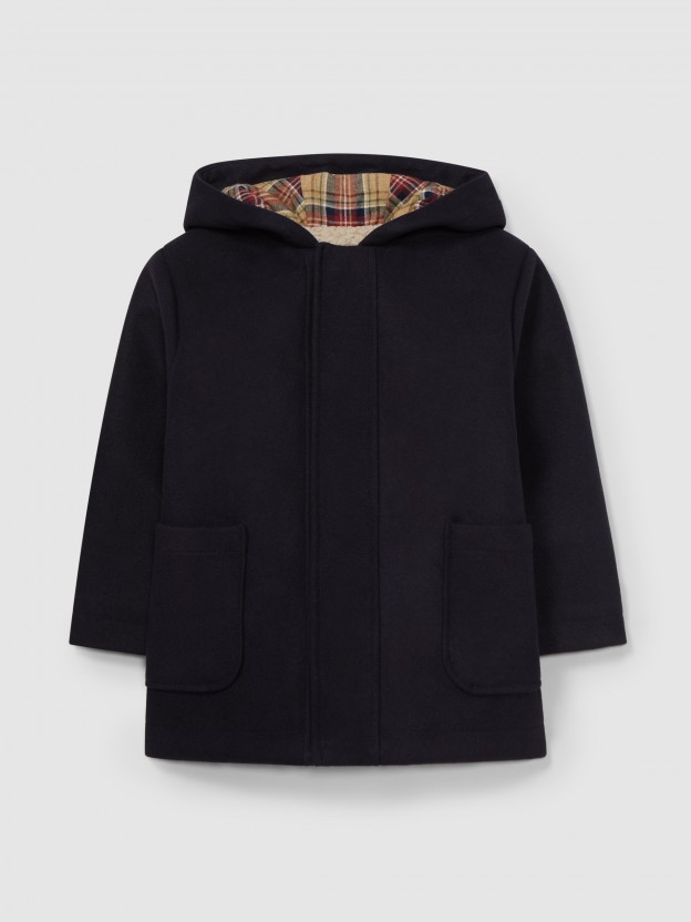 Overcoat with hood