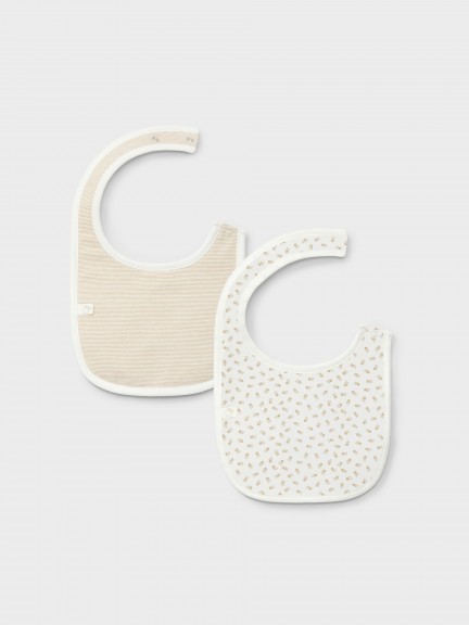 Two-pack printed bibs