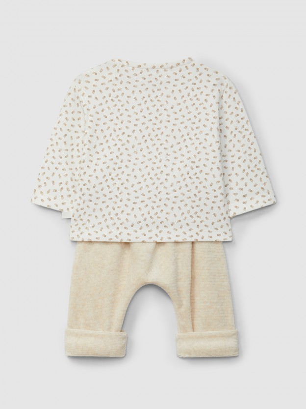 Two-piece organic cotton set