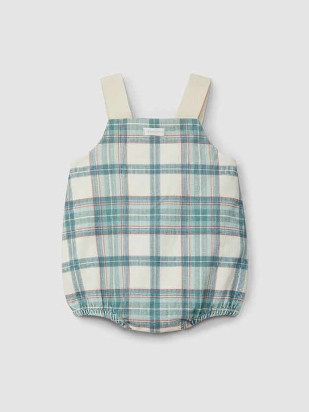 Plaid corduroy shortie