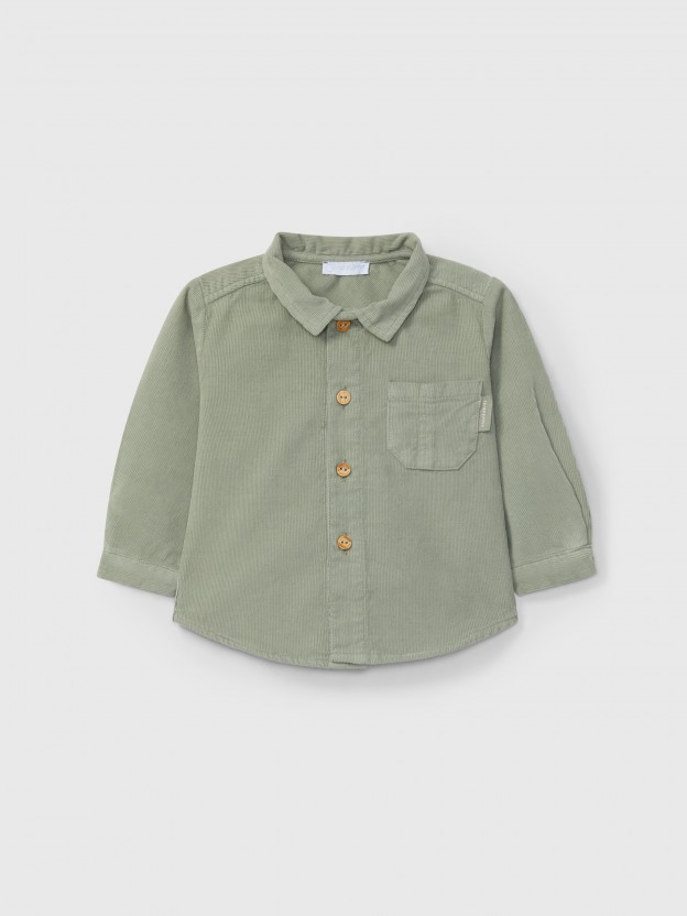 Micro-corduroy shirt