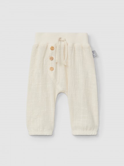 Pantalon pull-up effet naturel