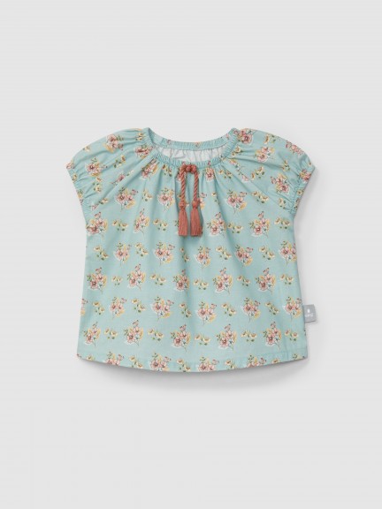 Floral print blouse