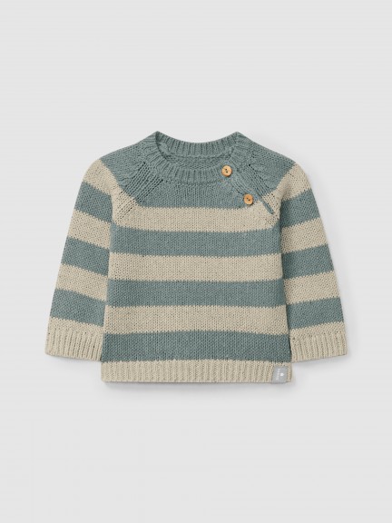 Striped knitted jumper