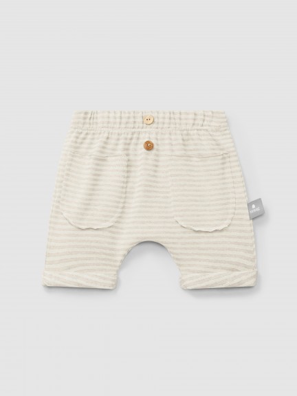 Cotton striped shorts