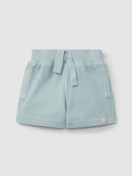 Short pull-up en maille gaufre
