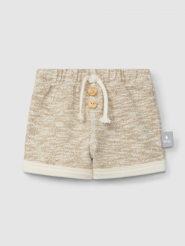 Cales pull-up em malha efeito tricot
