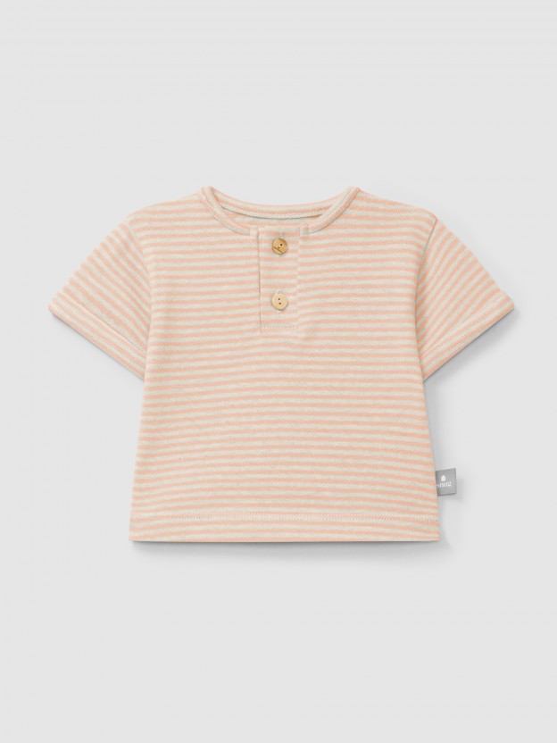 Camiseta a rayas de algodn