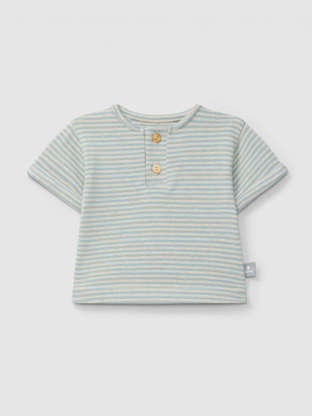 Camiseta a rayas de algodn