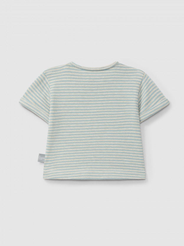 Camiseta a rayas de algodn