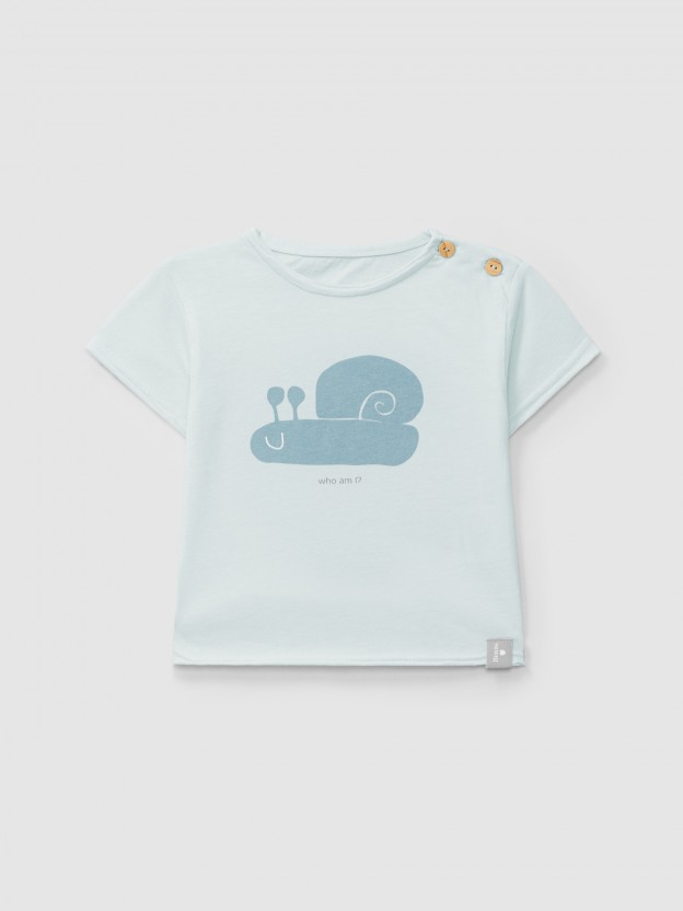 Camiseta de algodn con estampado