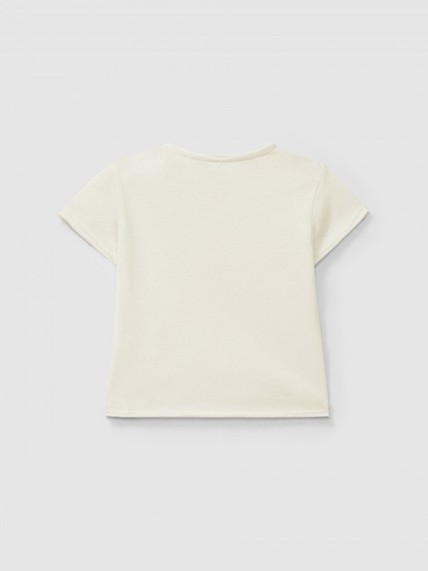 Printed cotton T-shirt