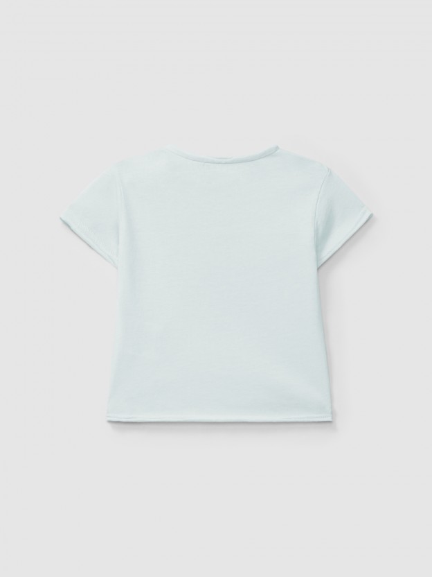 Camiseta de algodn con estampado