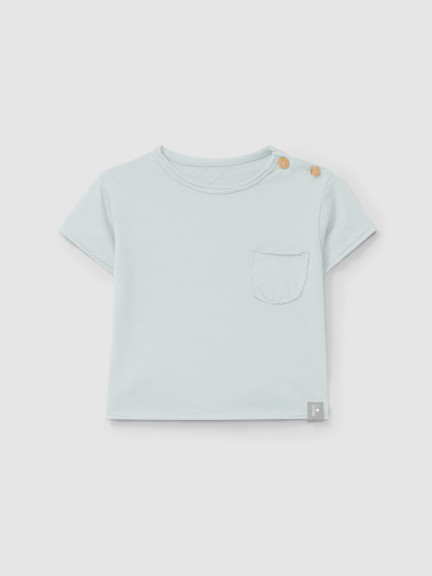 Plain T-shirt with pocket