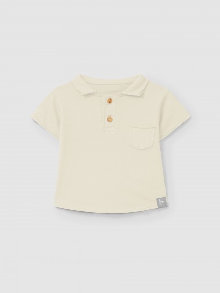 Polo com bolso liso