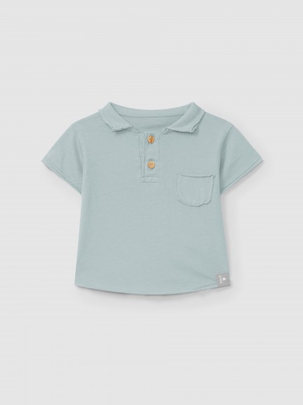 Polo com bolso liso