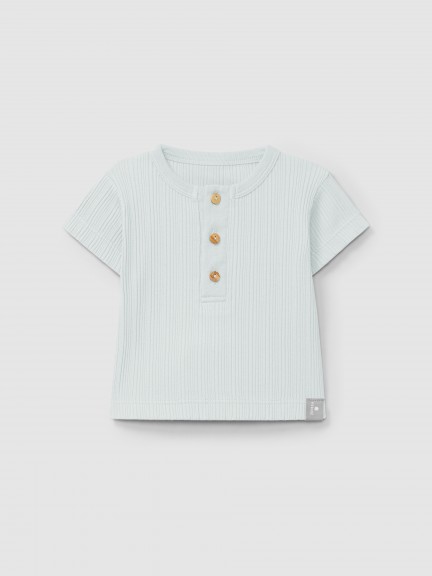 T-shirt en maille cannele