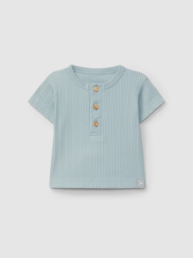 Ribbed jersey T-shirt Ribbed jersey T-shirt