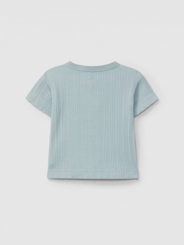 Ribbed jersey T-shirt Ribbed jersey T-shirt