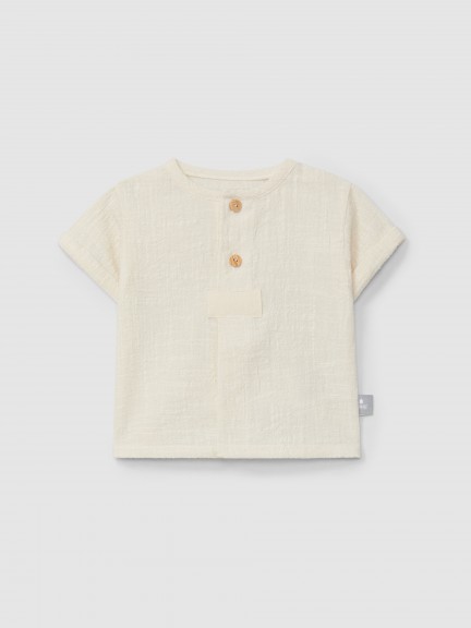 Camisa efeito natural