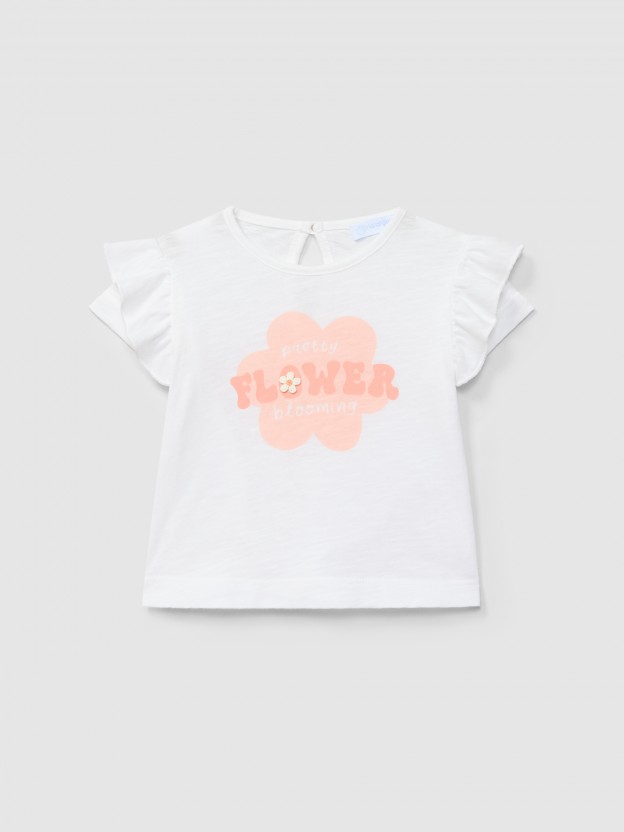 T-shirt "pretty flower blooming"