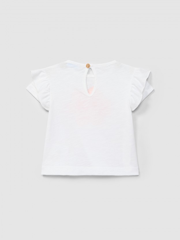 T-shirt "pretty flower blooming"