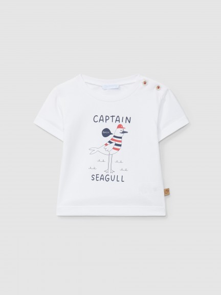 T-shirt "Captain seagull"