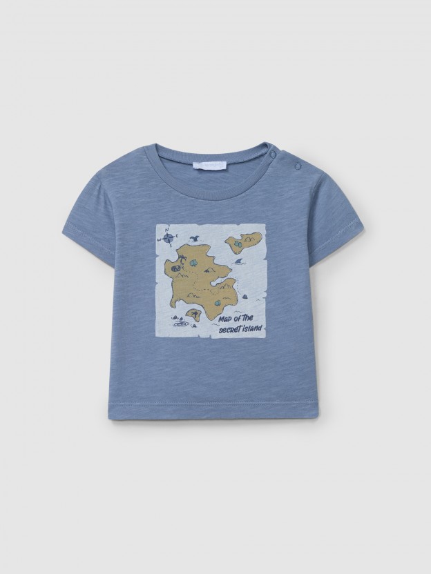 T-shirt "Map of the secret island"