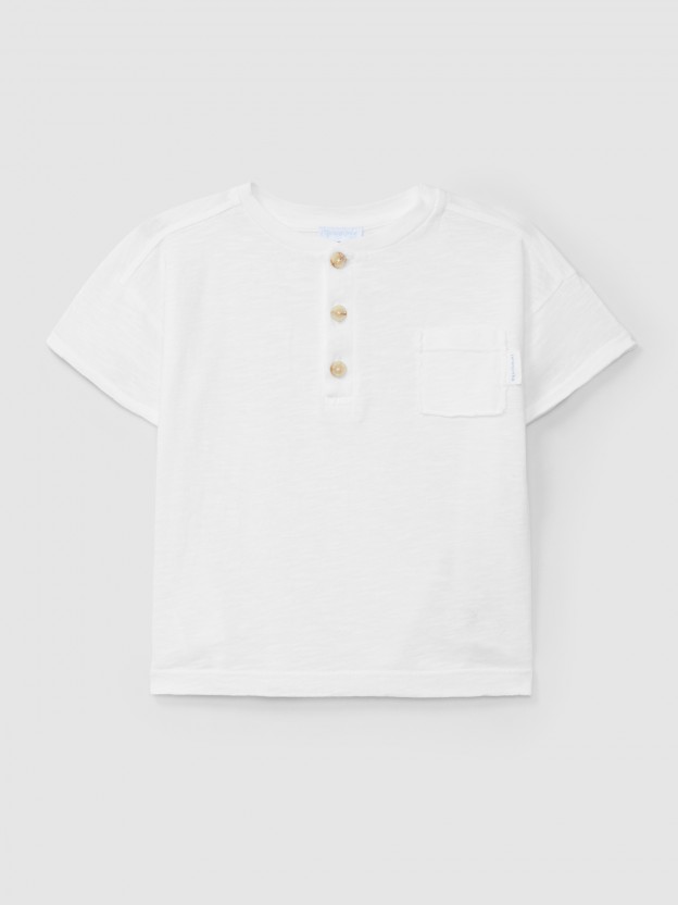Plain T-shirt with pocket Plain T-shirt with pocket