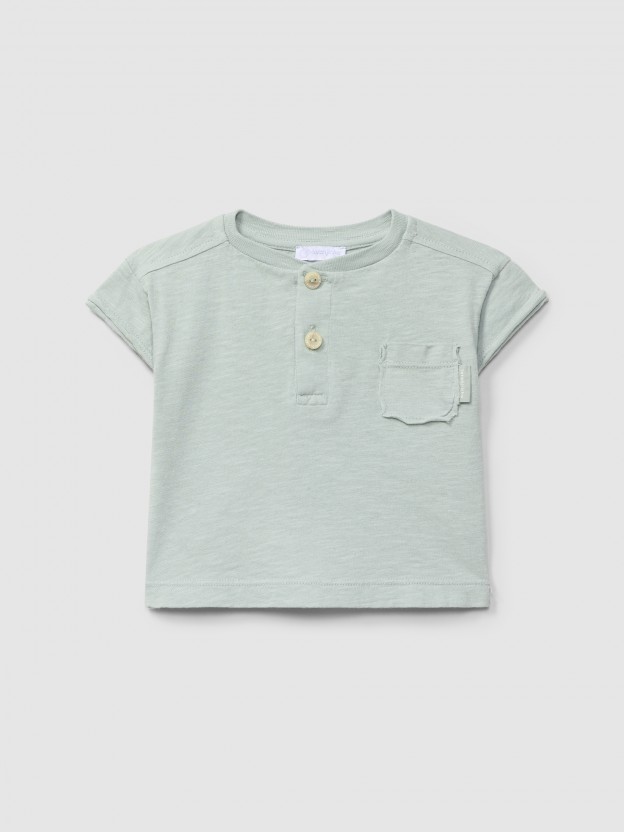 Plain T-shirt with pocket Plain T-shirt with pocket
