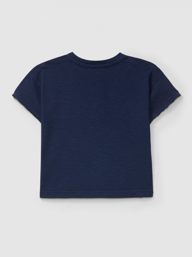 Plain T-shirt with pocket