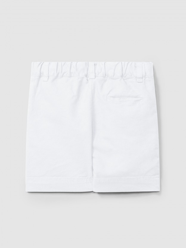Shorts three pockets in canvas fabric Shorts three pockets in canvas fabric