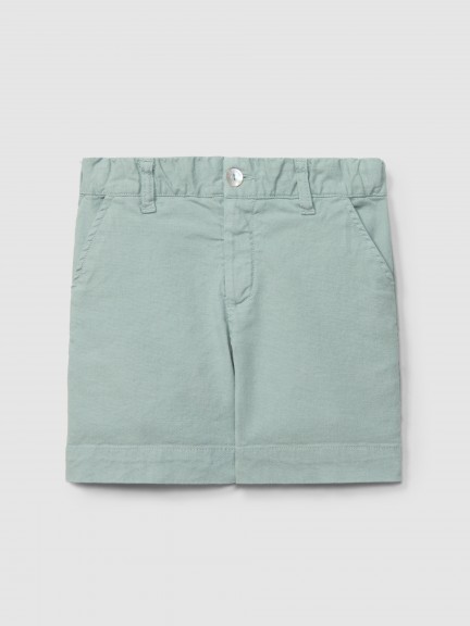 Shorts three pockets in canvas fabric