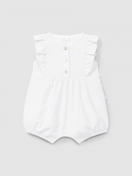 Ensemble  jambes courtes  pois en relief