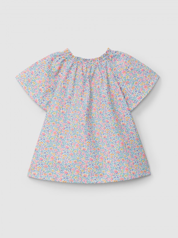 Blusa estampado floral tejido Liberty