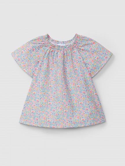 Blusa estampado floral tecido Liberty