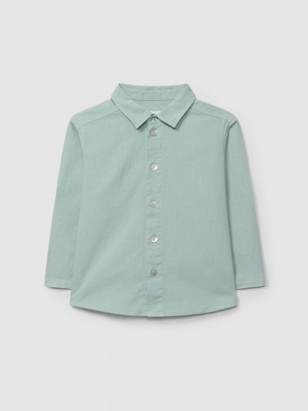 Chemise en lin unie