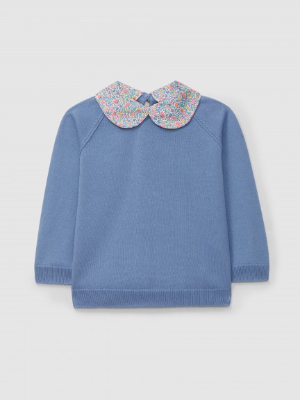 Pull tricot  col amovible