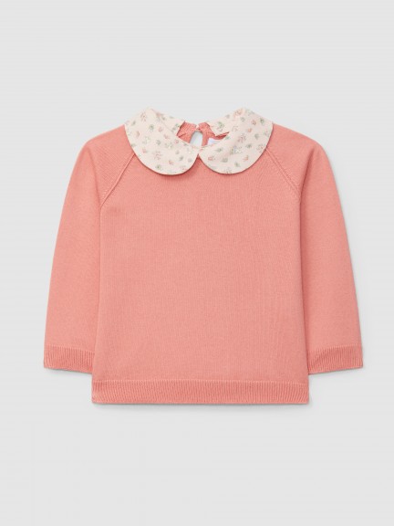 Pull tricot  col amovible