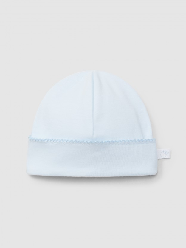 Gorro liso en algodn