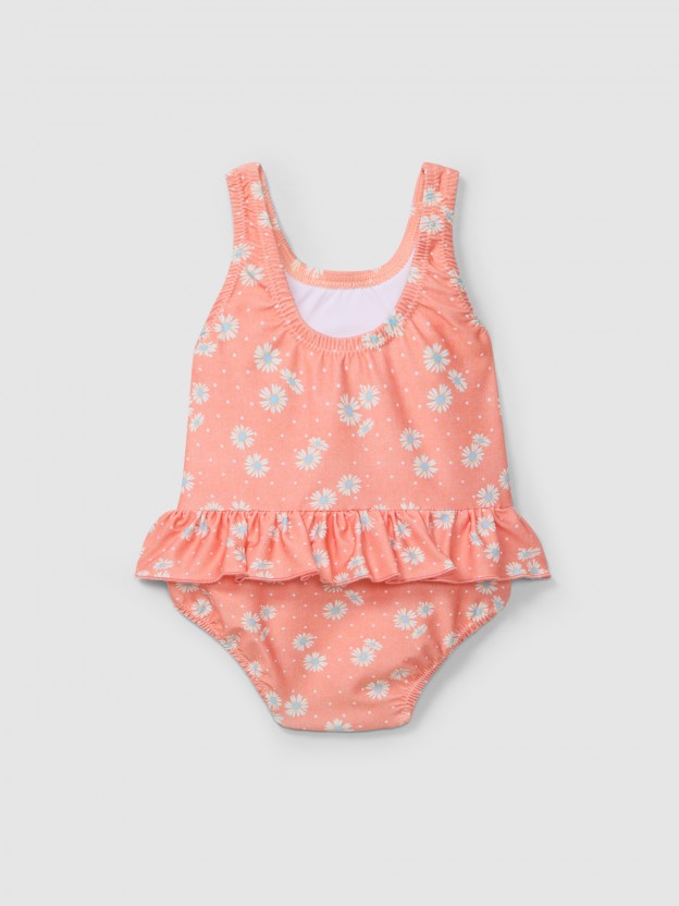 Swimsuit flowers with ruffle Swimsuit flowers with ruffle