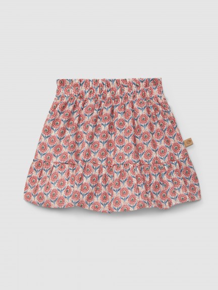 Pull-up skirt flowers